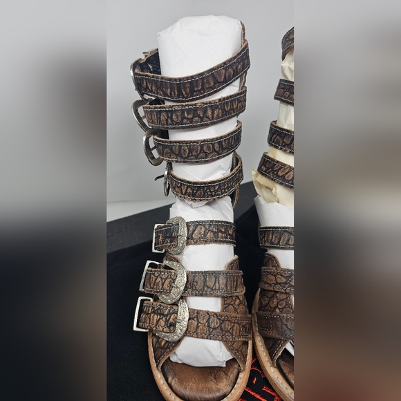 ***$OLD***Free Bird Brooklynn Vintage Croco Sandals Size 7 NIB - Picture 6 of 17